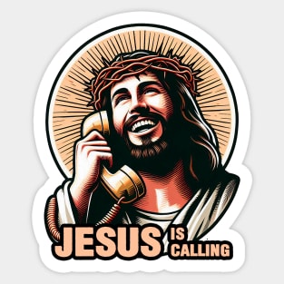 Jesus Is Calling Sticker